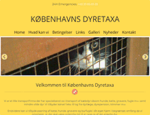 Tablet Screenshot of dyretaxi.dk